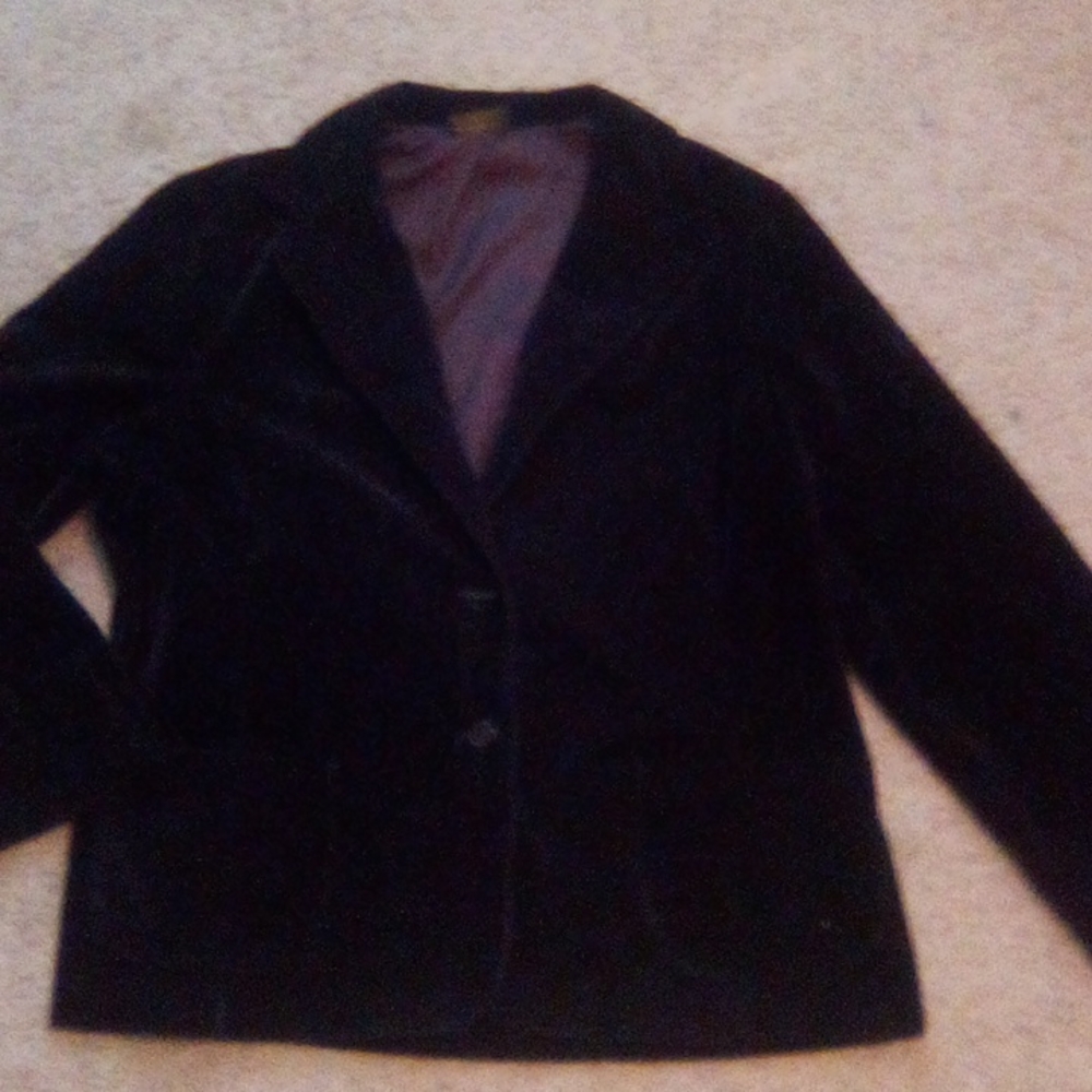 Christel Sport Coat Cardigan Formal Jacket Suede Boho Woman Office Work Vintage